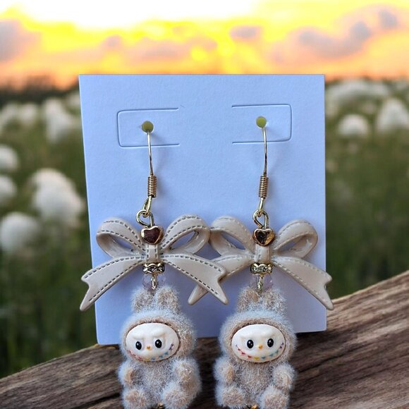 Handmade Mini Labubu Earrings - Picture 10 of 17